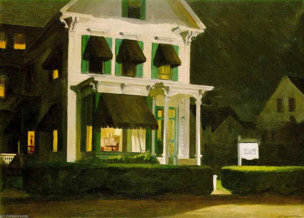 Raum Für Touristen, Yale University Art Gallery, — Edward Hopper