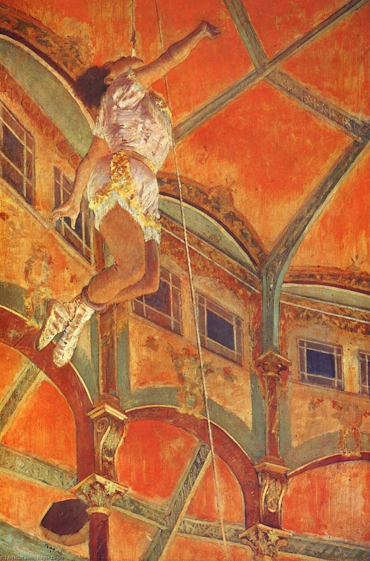 La La En El Cirque Fernando — Hilaire-germain-edgar Degas