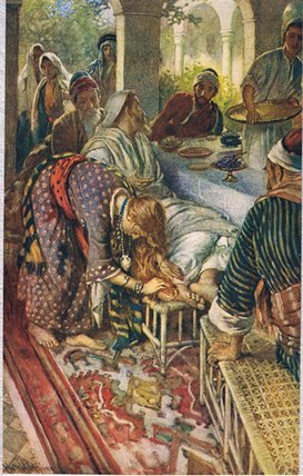 The Woman With The Box Of Ointment — Harold Copping