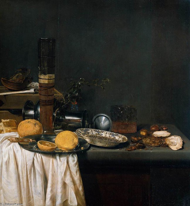 Still-life With Tall Beer Glass — Jan Jansz Van De Velde