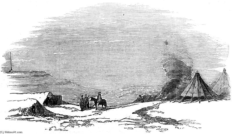 Barrack Tents And Redoubt, Kalafat — Constantin Guys