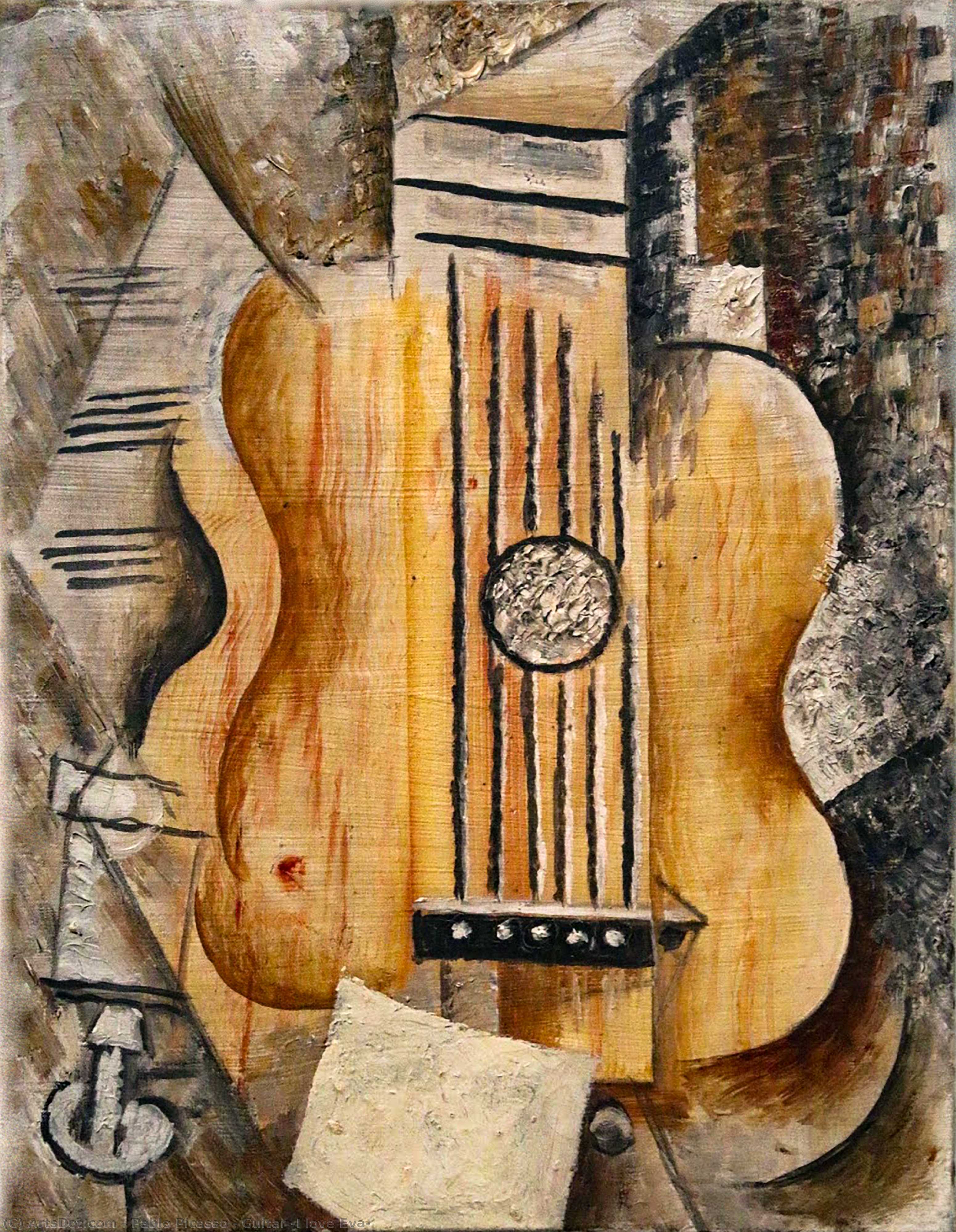 Guitar (i Love Eva) — Pablo Picasso