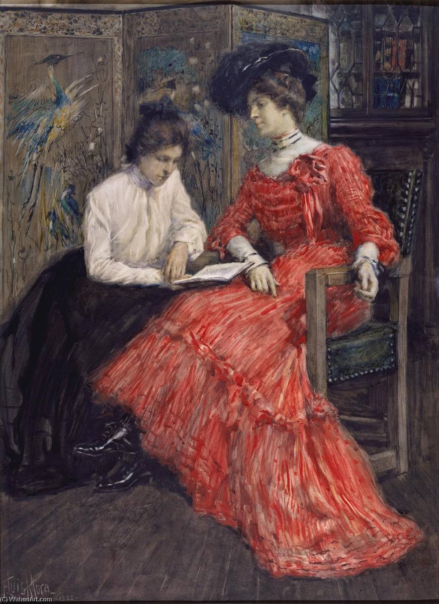 Mrs F. Luis Mora And Her Sister — Francis Luis Mora