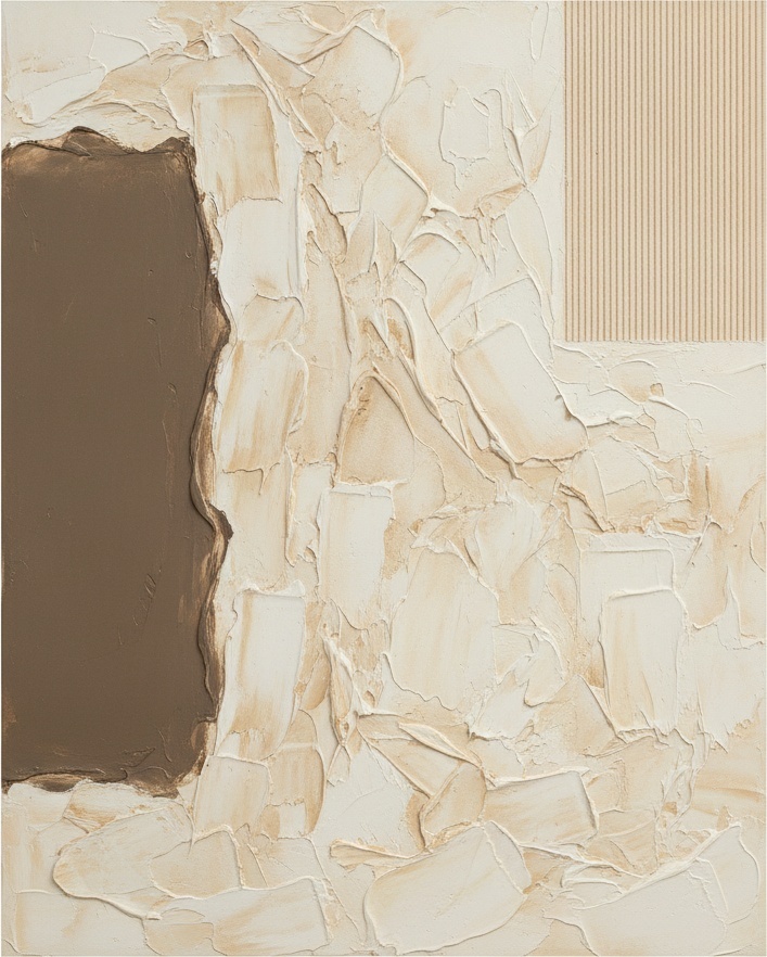 Umbra-schatten Über Skulpturalem Cremefarbenem Relief — David Moreau