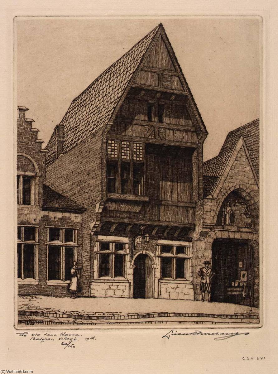 The Old Lace House, Belgian Village, Chicago Fair, 1933 — Leon R Pescheret