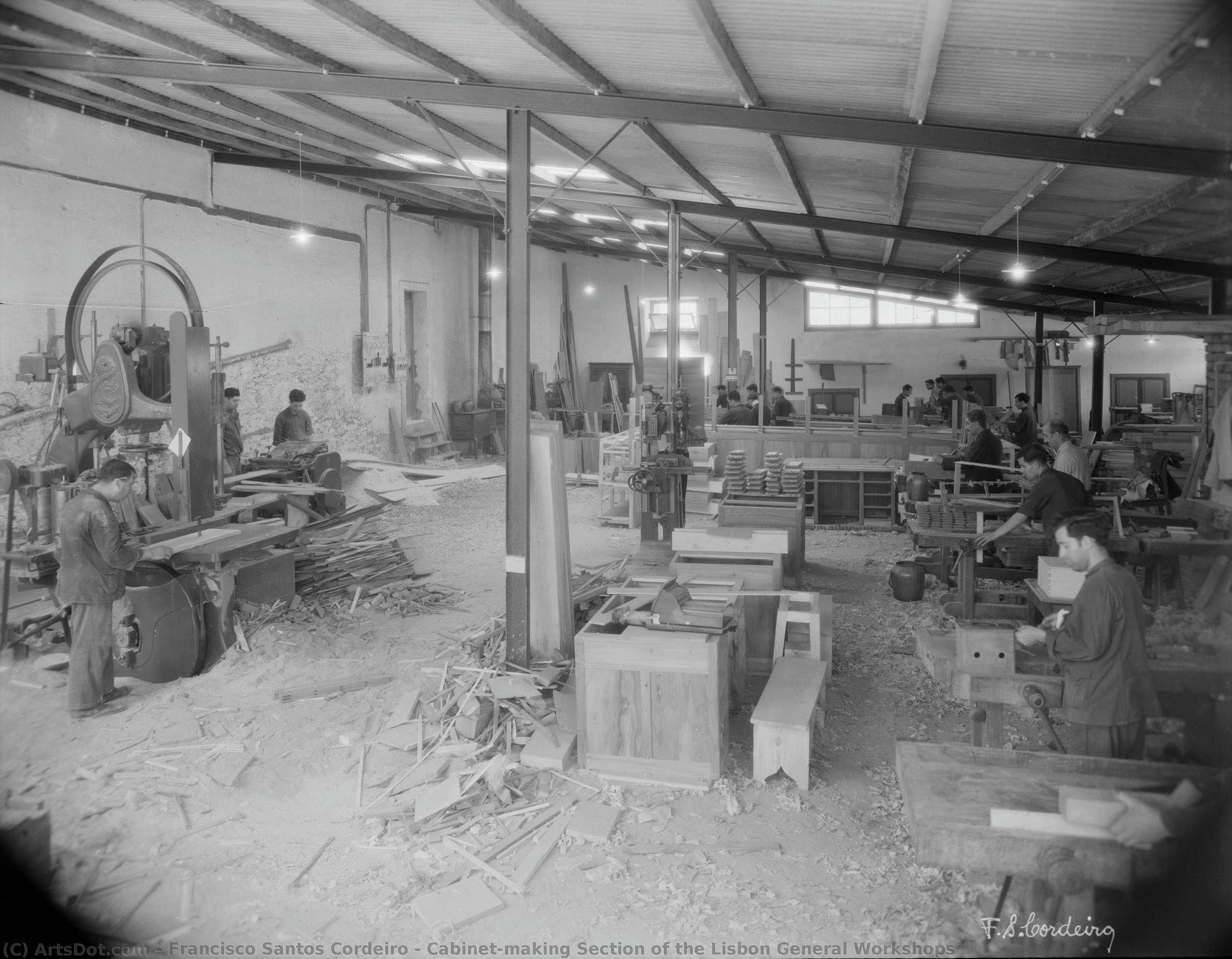 Cabinet-making Section Of The Lisbon General Workshops — Francisco Santos Cordeiro