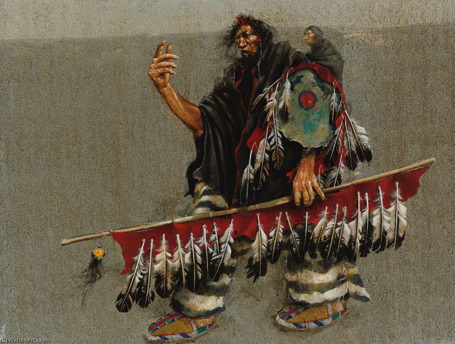 Indian With Papoose — Paul Pletka