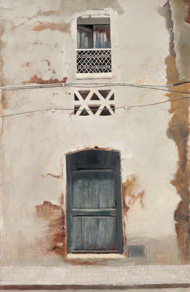Spanish Facade With Blue Door — Alexandra Gardner