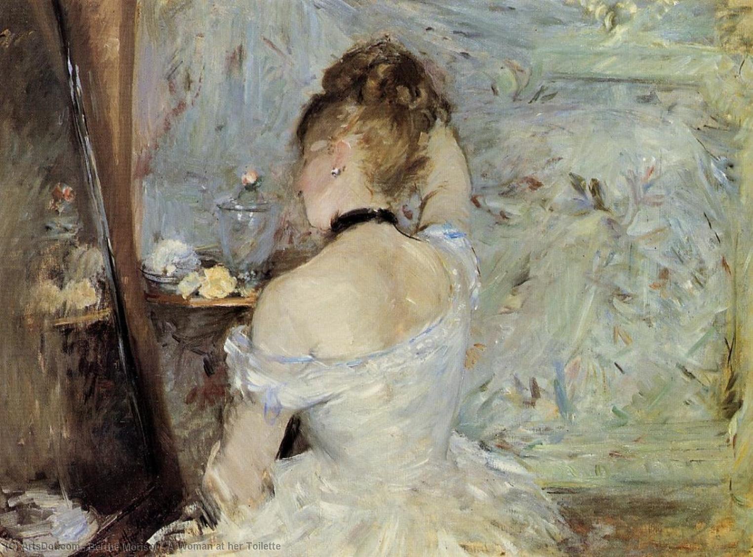 A Woman At Her Toilette — Berthe Morisot