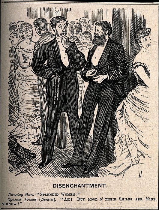 A Man Commenting On The Beauty Of Women At A Ball — Charles Samuel Keene