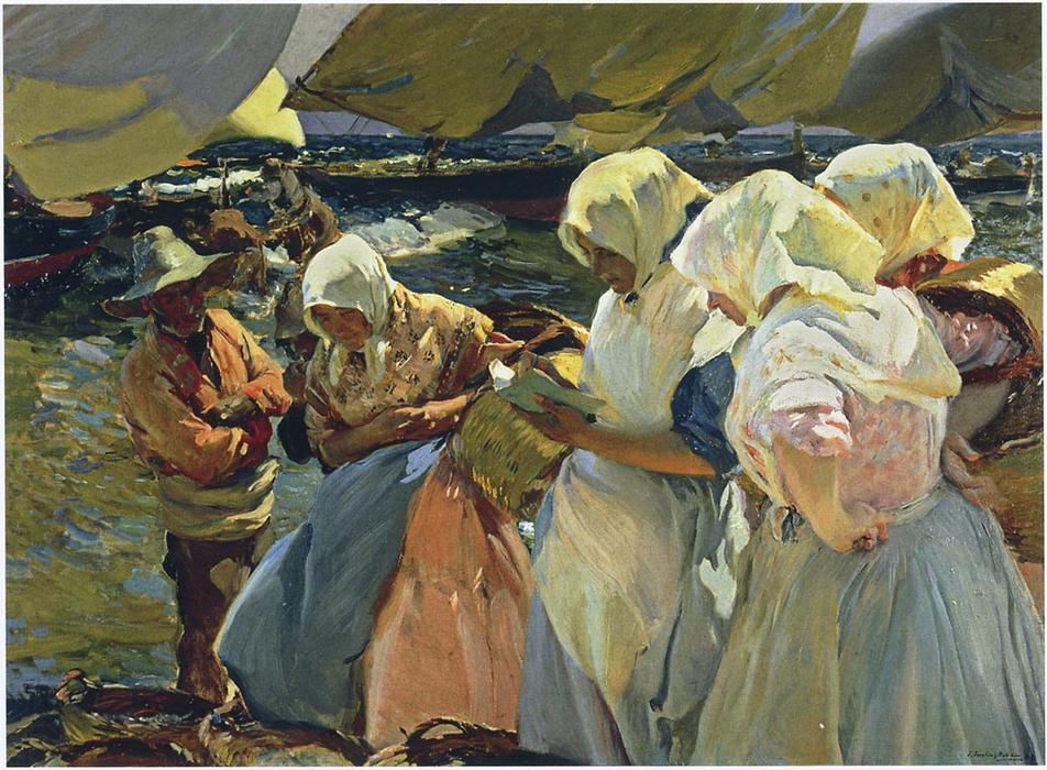 Valencian Fisherwomen — Joaquín Sorolla Y Bastida