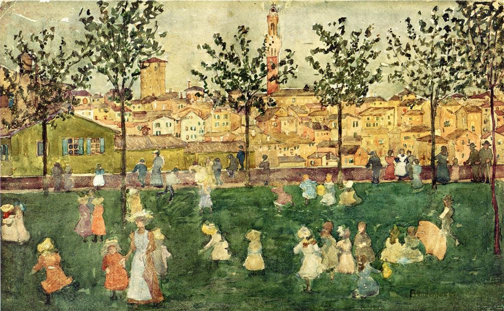 Sienna — Maurice Brazil Prendergast