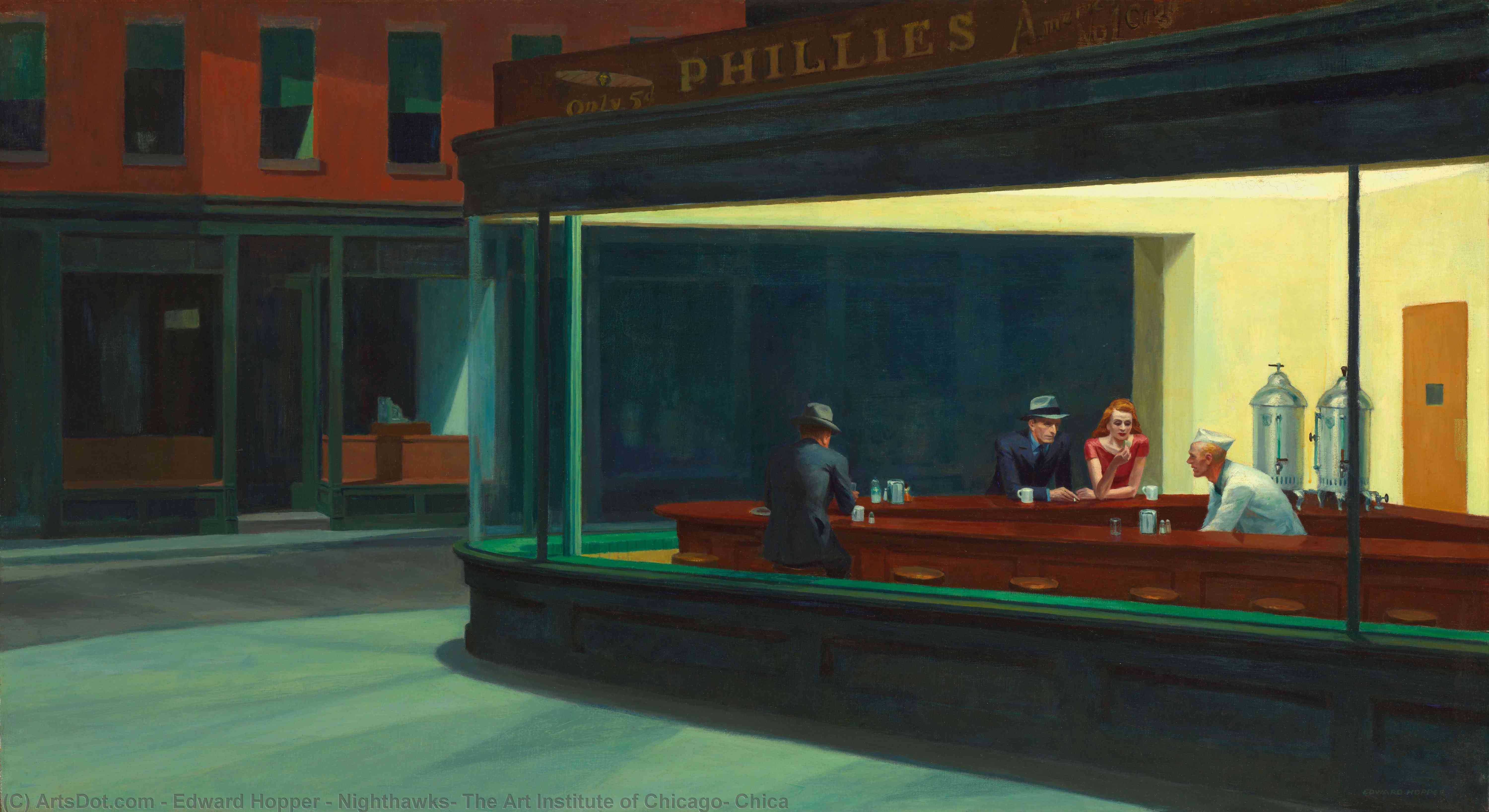 Nighthawks, The Art Institute Of Chicago, Chica — Edward Hopper