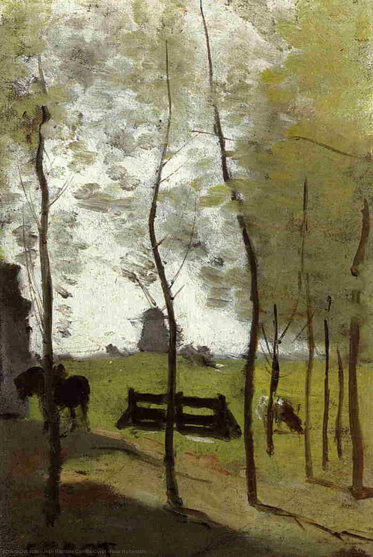 Near Rotterdam — Jean-baptiste-camille Corot