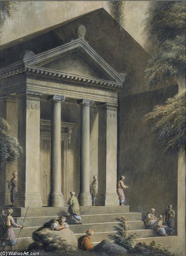 The Tomb Of Amyntas At Fethiye, Turkey — Luigi Mayer