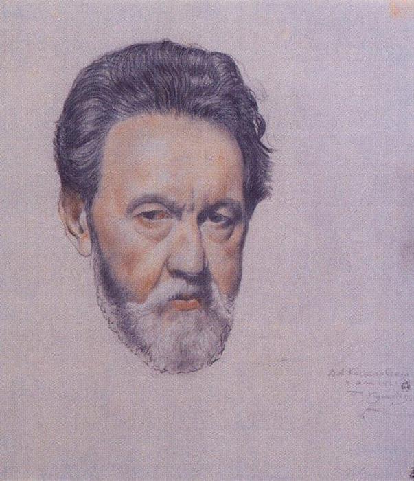 Portrait V.a. Kastalsky — Boris Mikhailovich Kustodiev