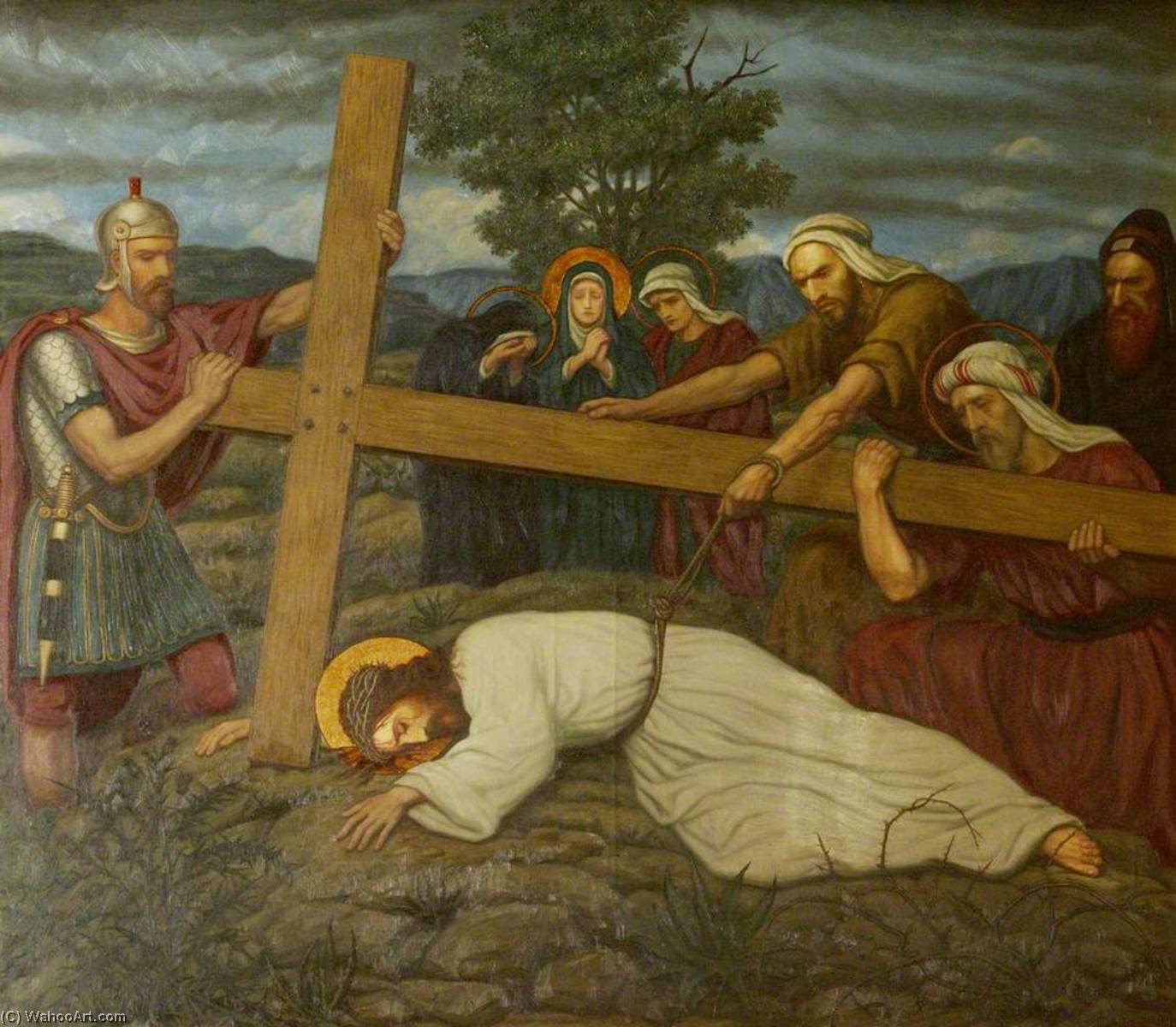 Jesus Falls The Third Time (part Of ‘stations Of The Cross’) — Edward Arthur Fellowes Prynne