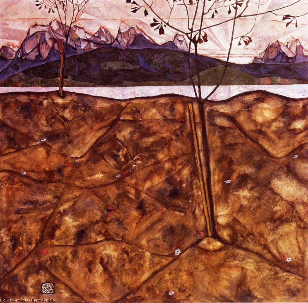 River Landscape — Шиле