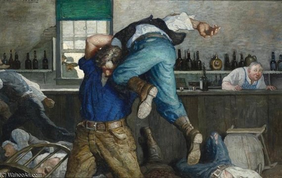 Waite Seized Him And Swung Him On High Amid A Volley Of Terrified Oaths And Then Dashed Him Down And Away — N.c. Wyeth