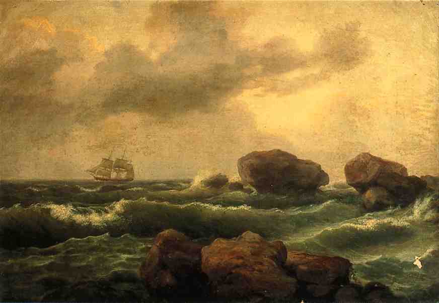 Seascape At Sunset — Томас Бирч