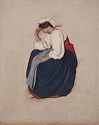 Paysanne Pensive — Ernest Hébert (antoine Auguste Ernest Hebert)