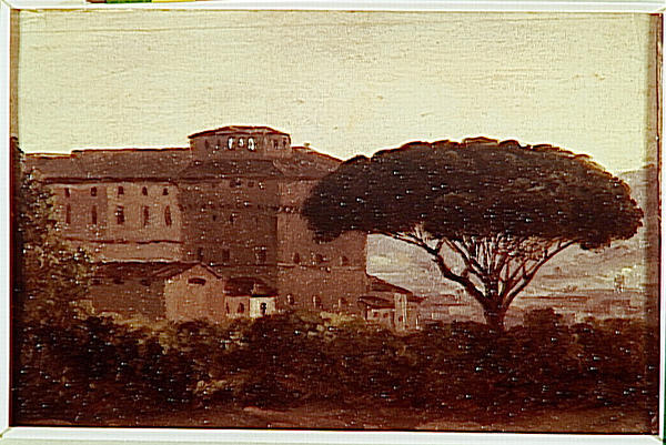 Vue Du Couvent De L'ara Coeli Le Pin Parasol — Pierre De Valenciennes