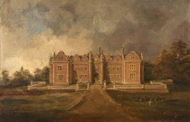 View Of The Entrance Front Of Surrenden Dering — Rebecca Dulcibella Orpen
