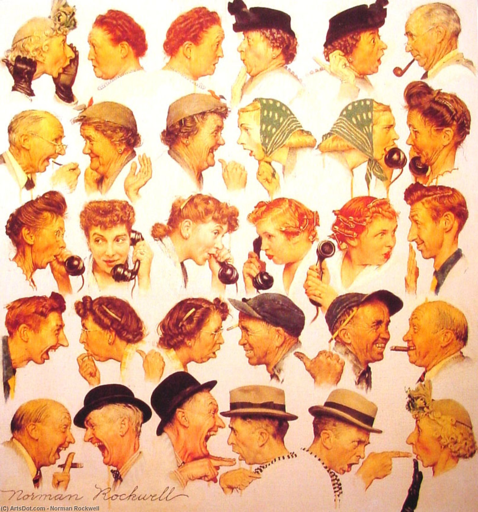 The Gossips — Norman Rockwell