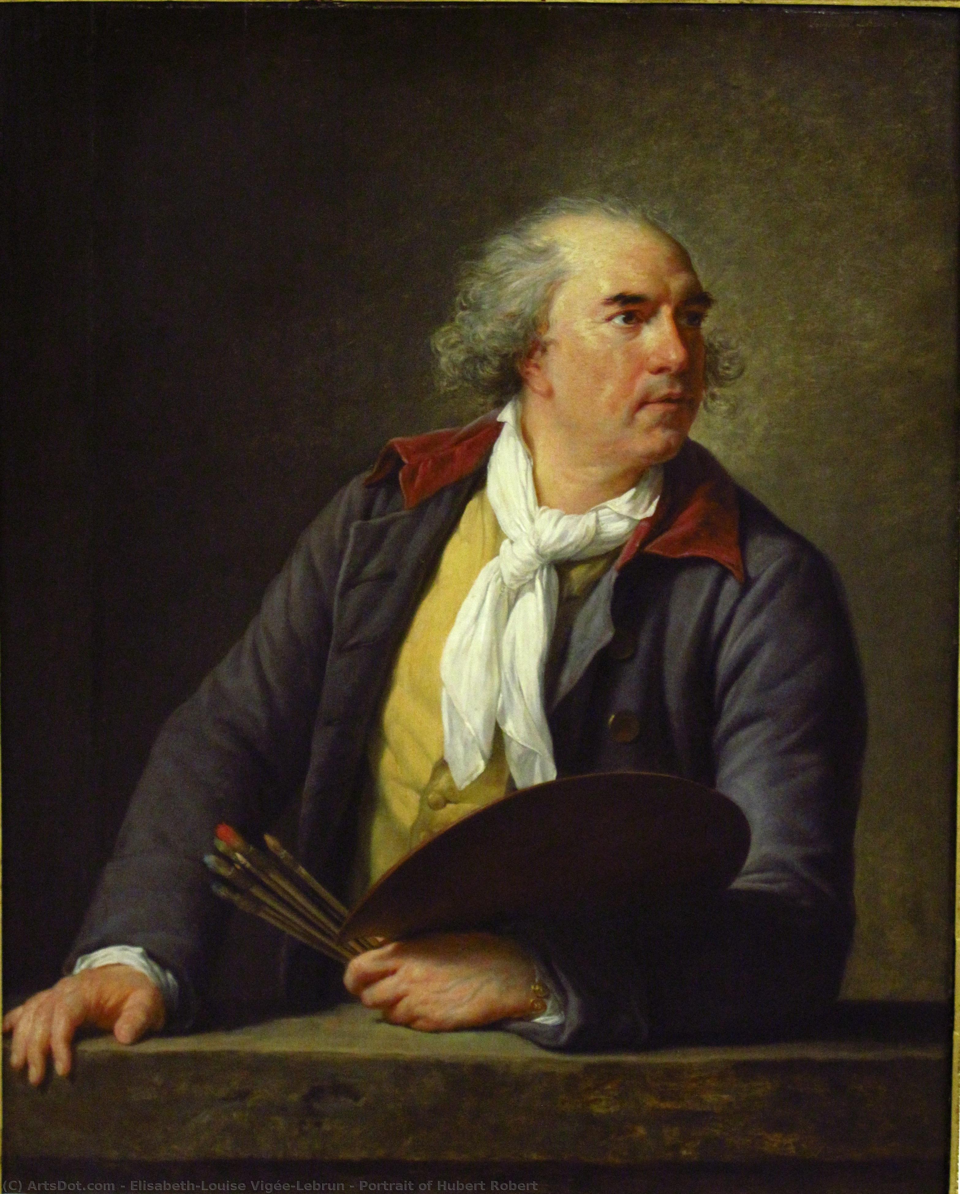 Portrait Of Hubert Robert — Elisabeth-louise Vigée-lebrun
