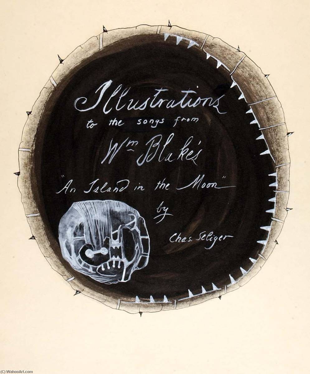 Title Page, Illustrations To The Songs From William Blake's Island In The Moon — Charles Seliger
