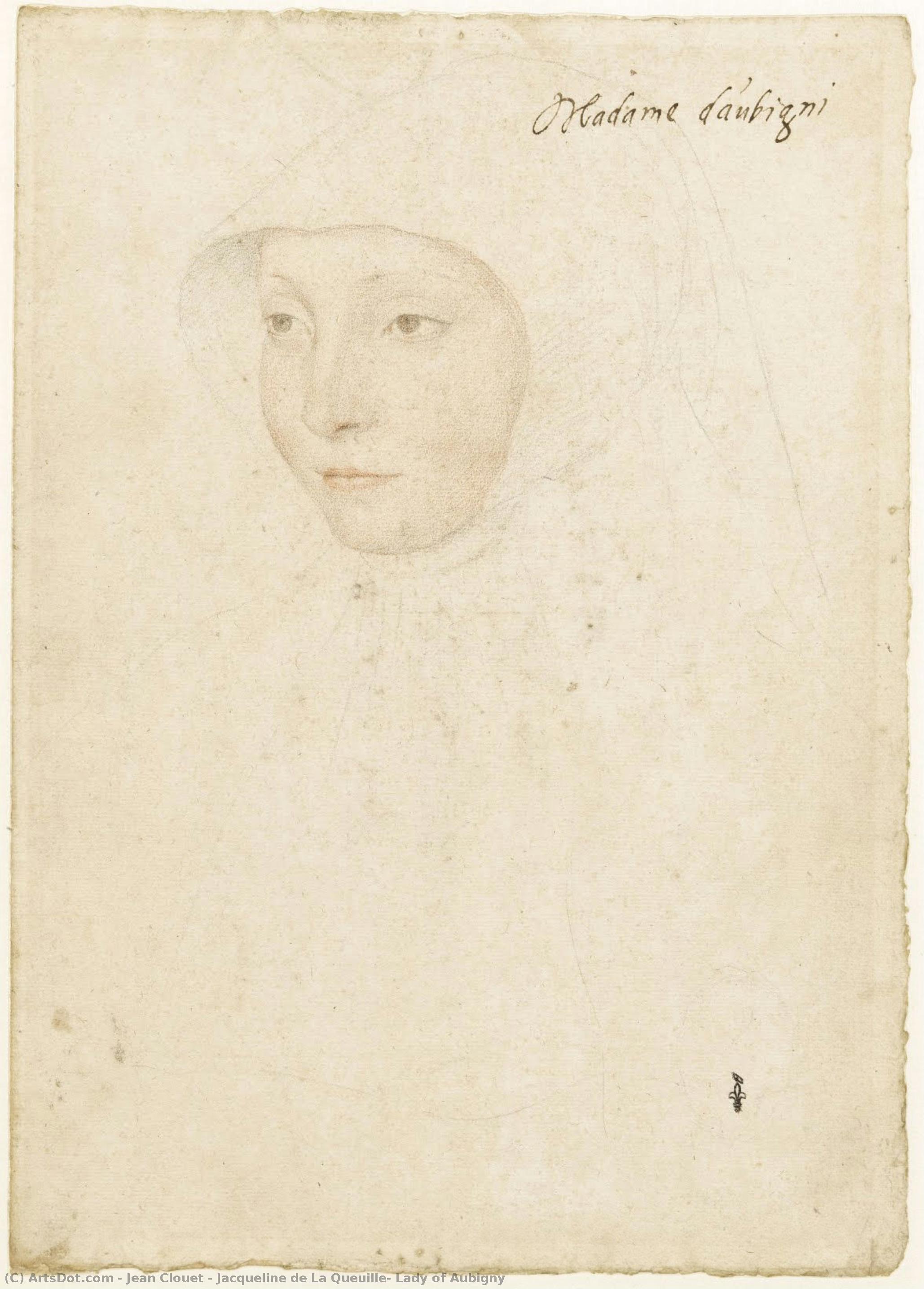 Jacqueline De La Queuille, Lady Of Aubigny — Jean Clouet