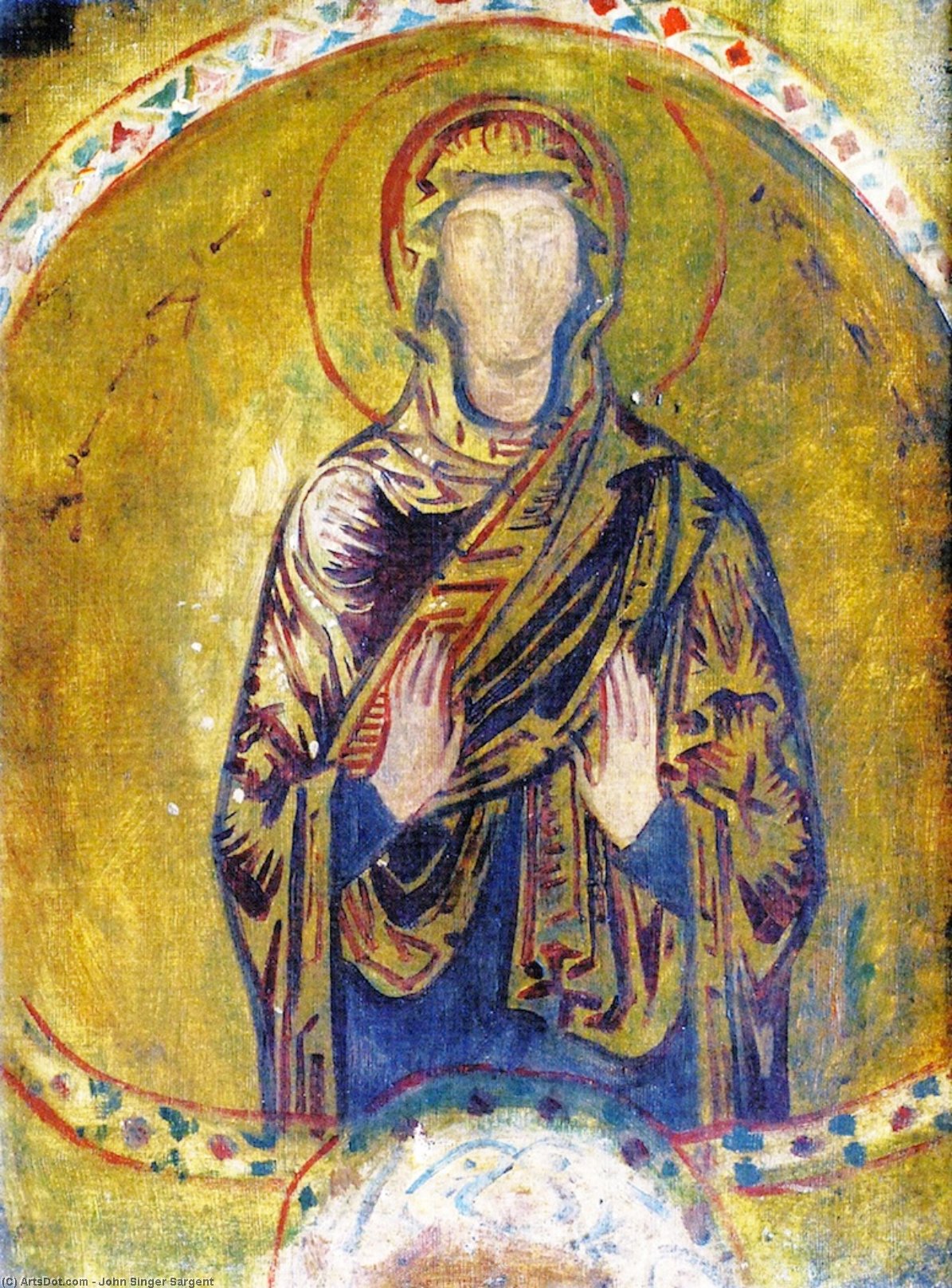 Mosaic Of Saint Anne (also Known As A Mosaic, Ravenna) — John Singer Sargent