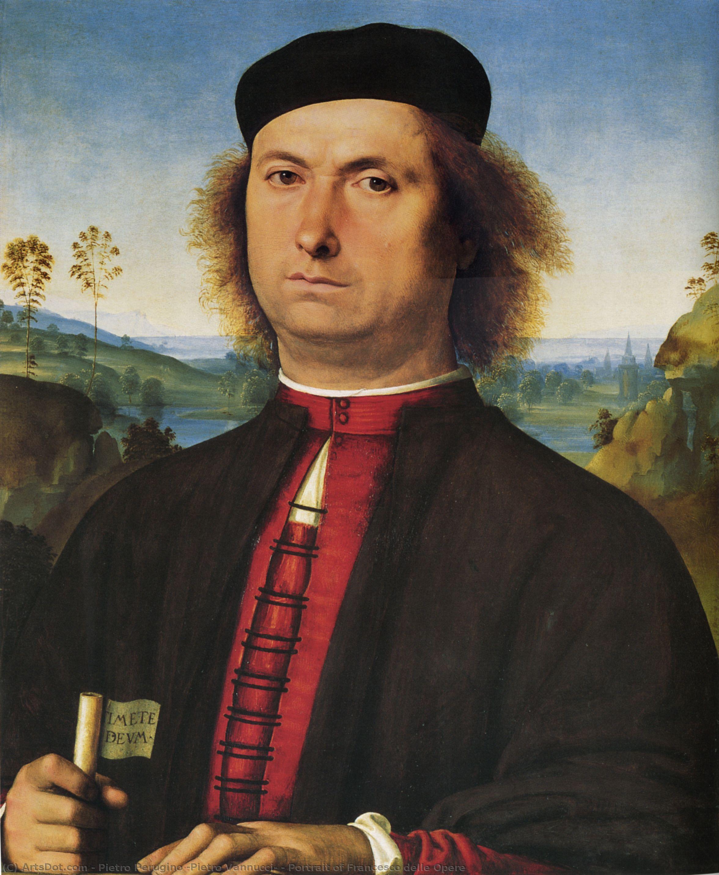 Portrait Of Francesco Delle Opere — Pietro Perugino (pietro Vannucci)