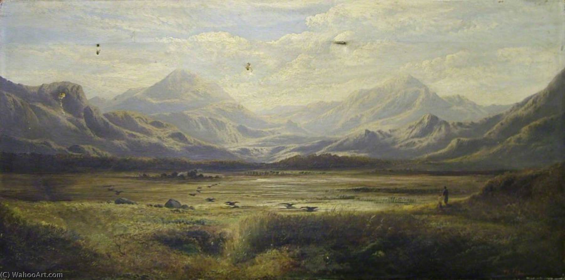 The Moors At Cotantagle, Perthshire — チャールズ・ロバート・レスリー