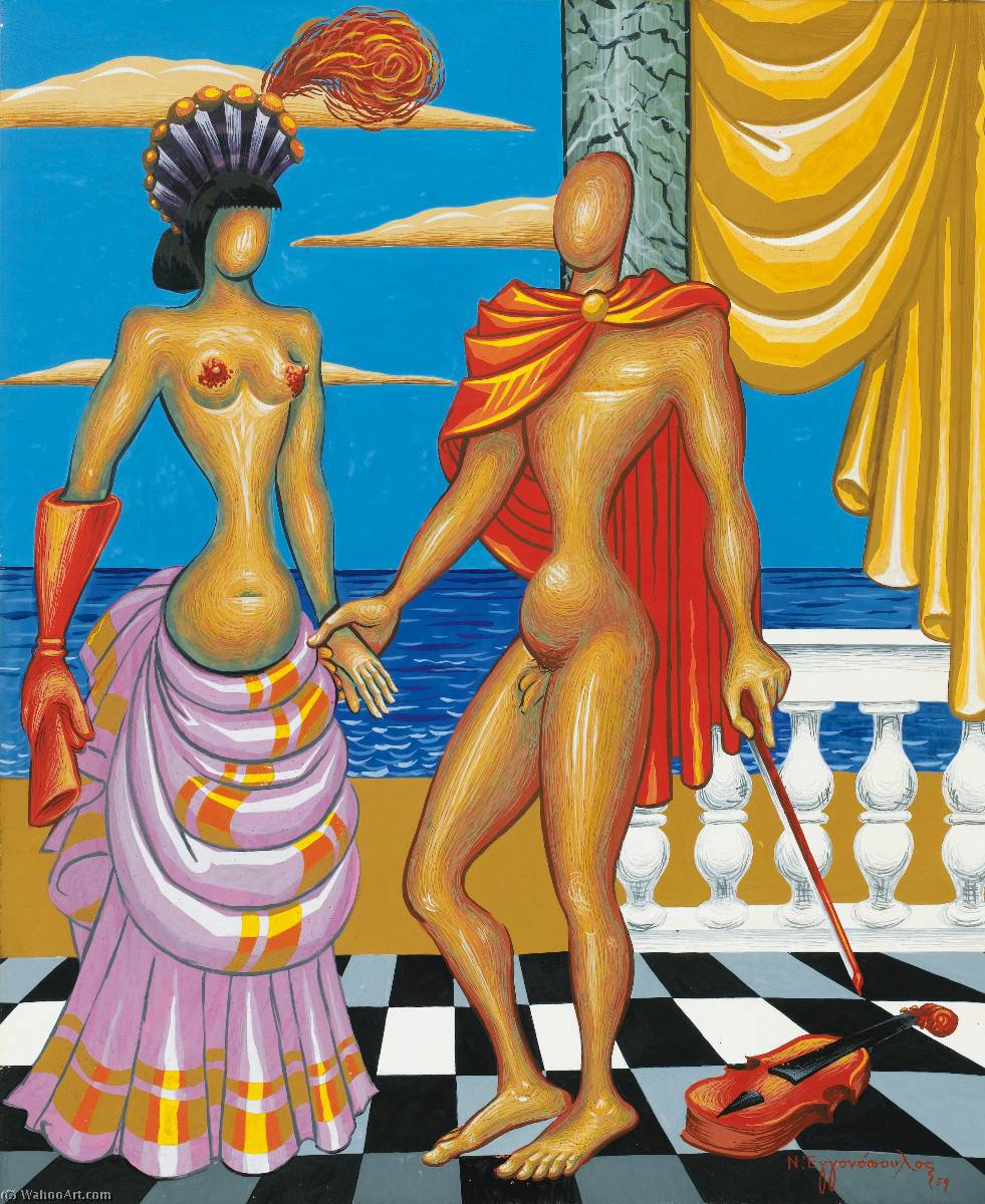 Orpheus And Eurydice — Nikos Engonopoulos
