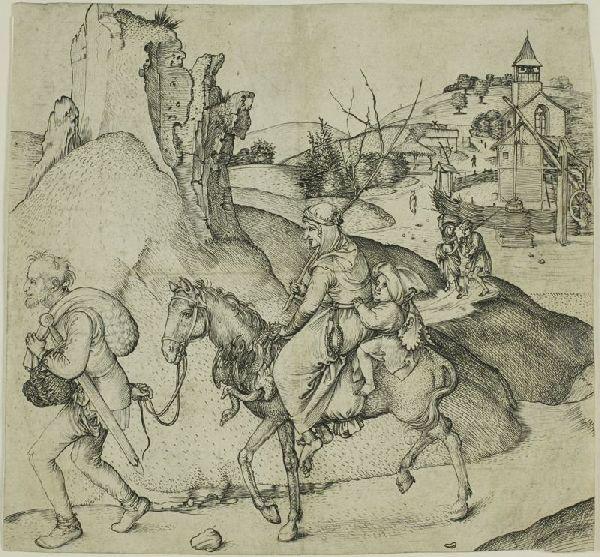 Peasant Family Going To Market — Martin Schongauer