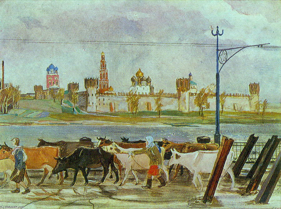 Evacuation Of The Collective Herd — Aleksandr Deyneka