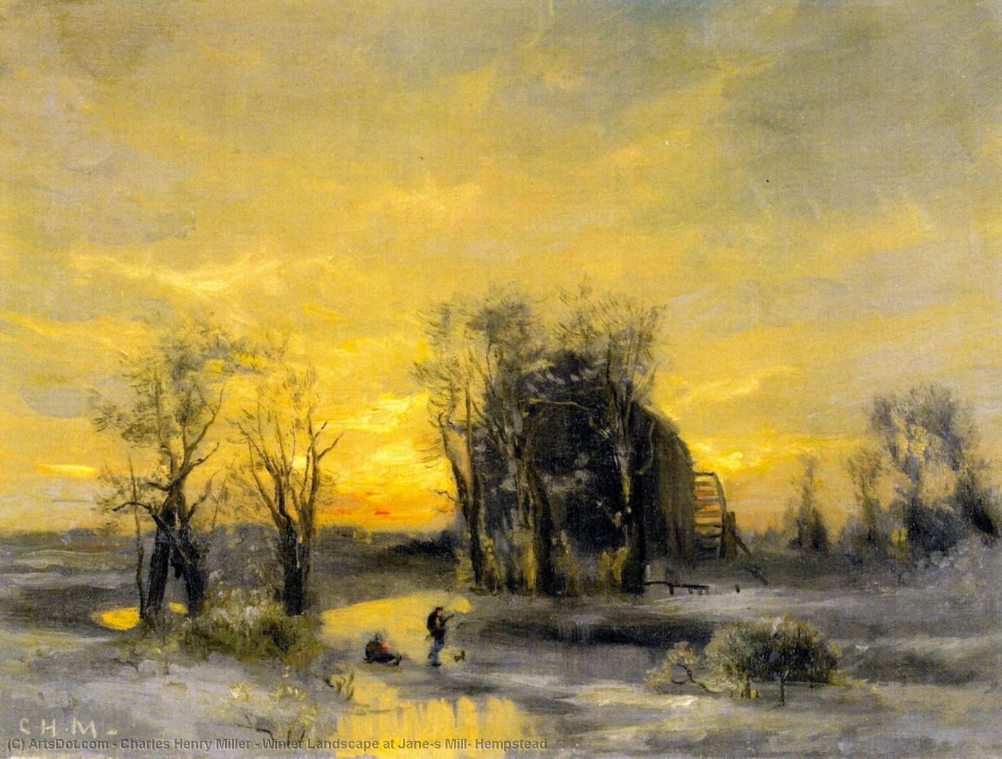 Winter Landscape At Jane's Mill, Hempstead — Charles Henry Miller