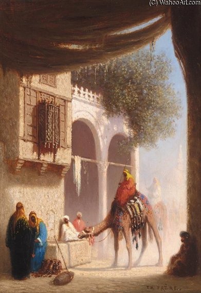 Une Fontaine Au Caire, Egypte — Charles Théodore Frère Dit Frère Bey