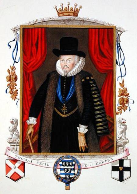 Portrait Of Sir Thomas Cecil 1st Earl Of Exeter, 2nd Lord Burghley From 'memoirs Of The — Sarah Countess Of Essex