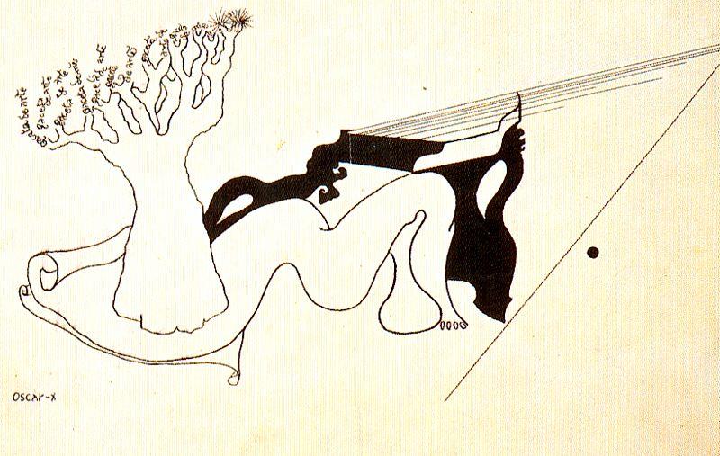 Drawing For The Art Gazette — Oscar Dominguez