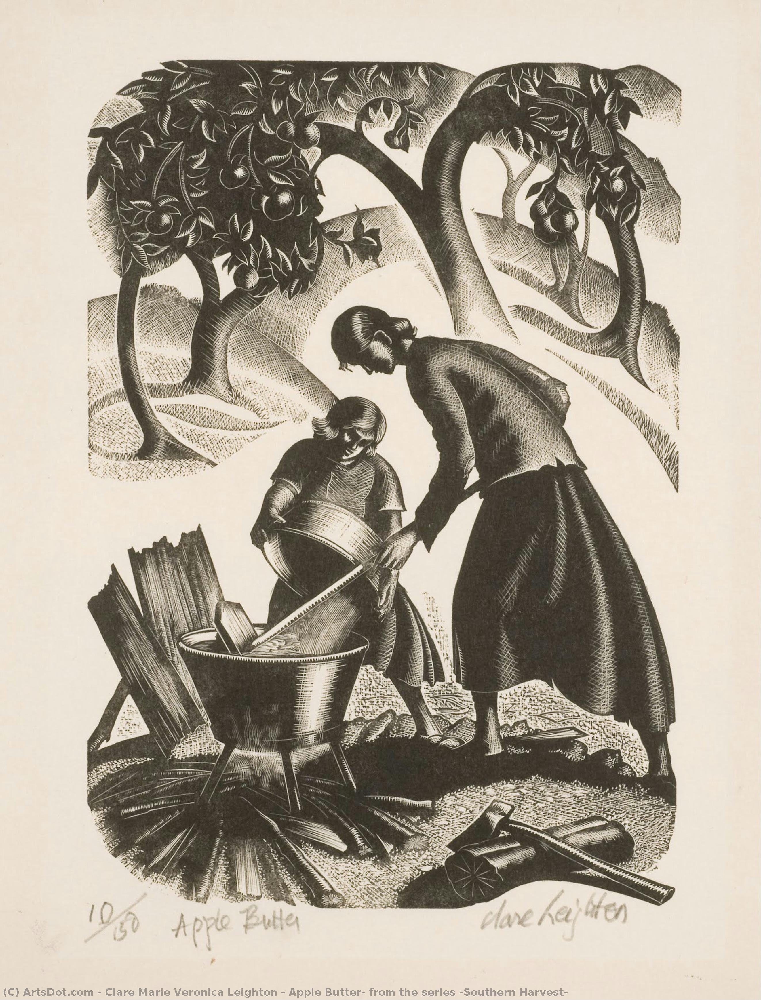 Apple Butter, From The Series “southern Harvest” — Clare Leighton