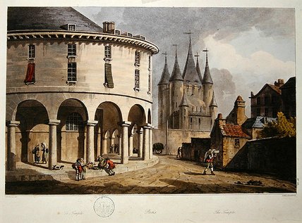View Of The Donjon And La Rotonde At The Temple — John Claude Nattes