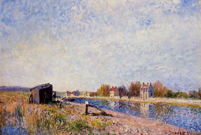 The Loing At Saint Mammes — Alfred Sisley