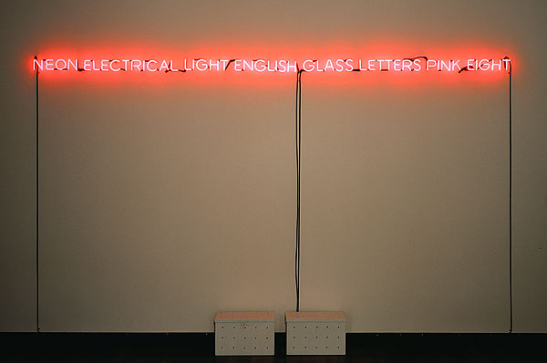 One And Eight - A Description — Joseph Kosuth