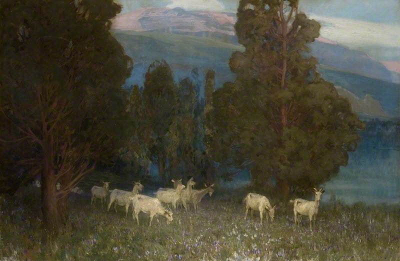 Early Dawn On Monte Mottarone, Lake Maggiore, Italy — Alfred East