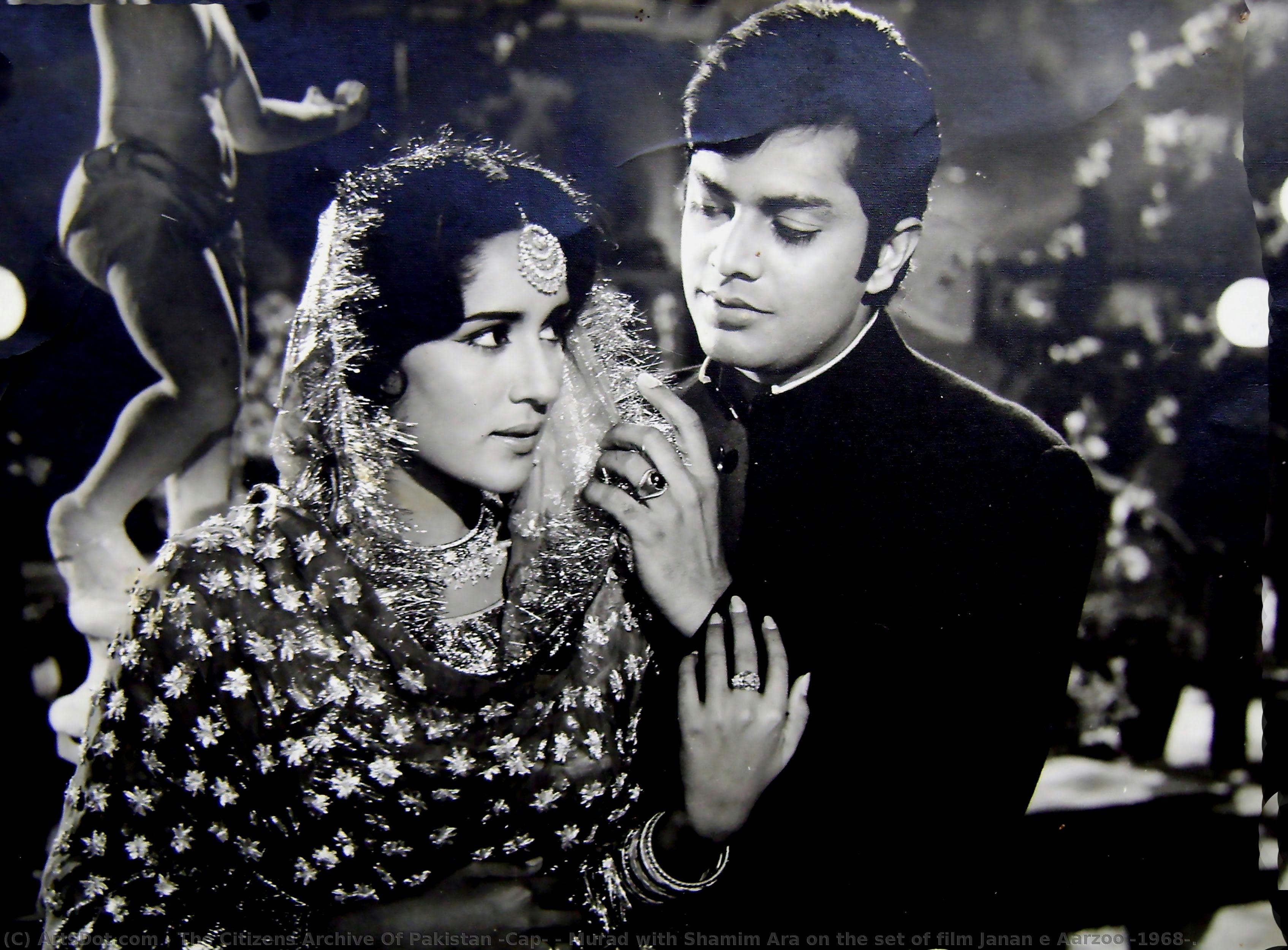 Murad With Shamim Ara On The Set Of Film Janan E Aarzoo (1968). — The Citizens Archive Of Pakistan (cap)
