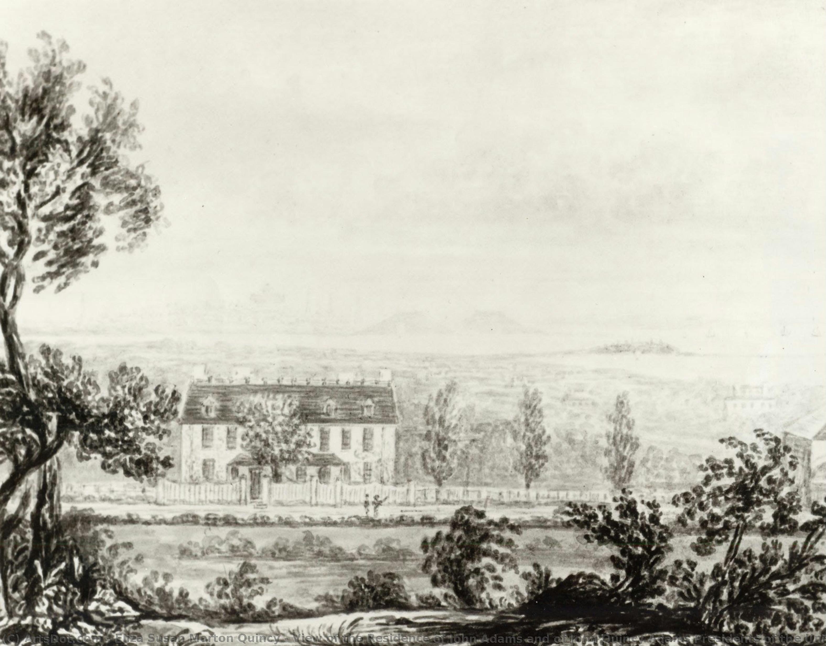 View Of The Residence Of John Adams And Of John Quincy Adams Presidents Of The United States — Eliza Susan Morton Quincy