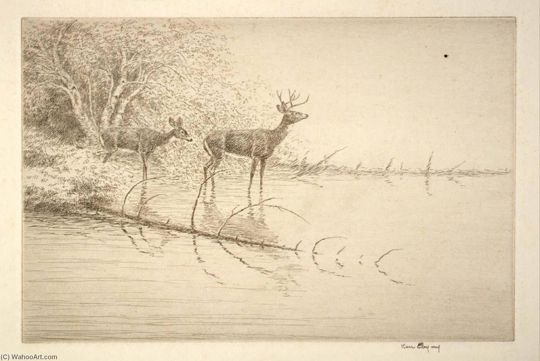 White Tails In The Morning — Kerr Eby