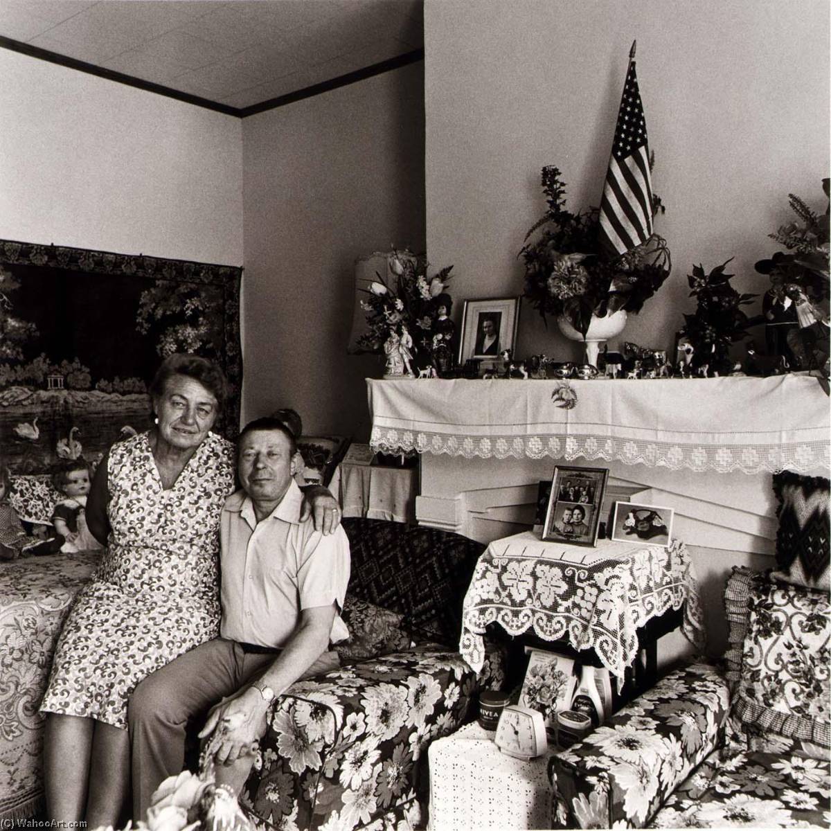 Vera And Michael Shashko In The Living Room Of Their Bank Street Home, From The East Baltimore Documentary Survey Project — Elinor Cahn